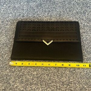 Stella & Dot Black Clutch 11x7. Like brand new.